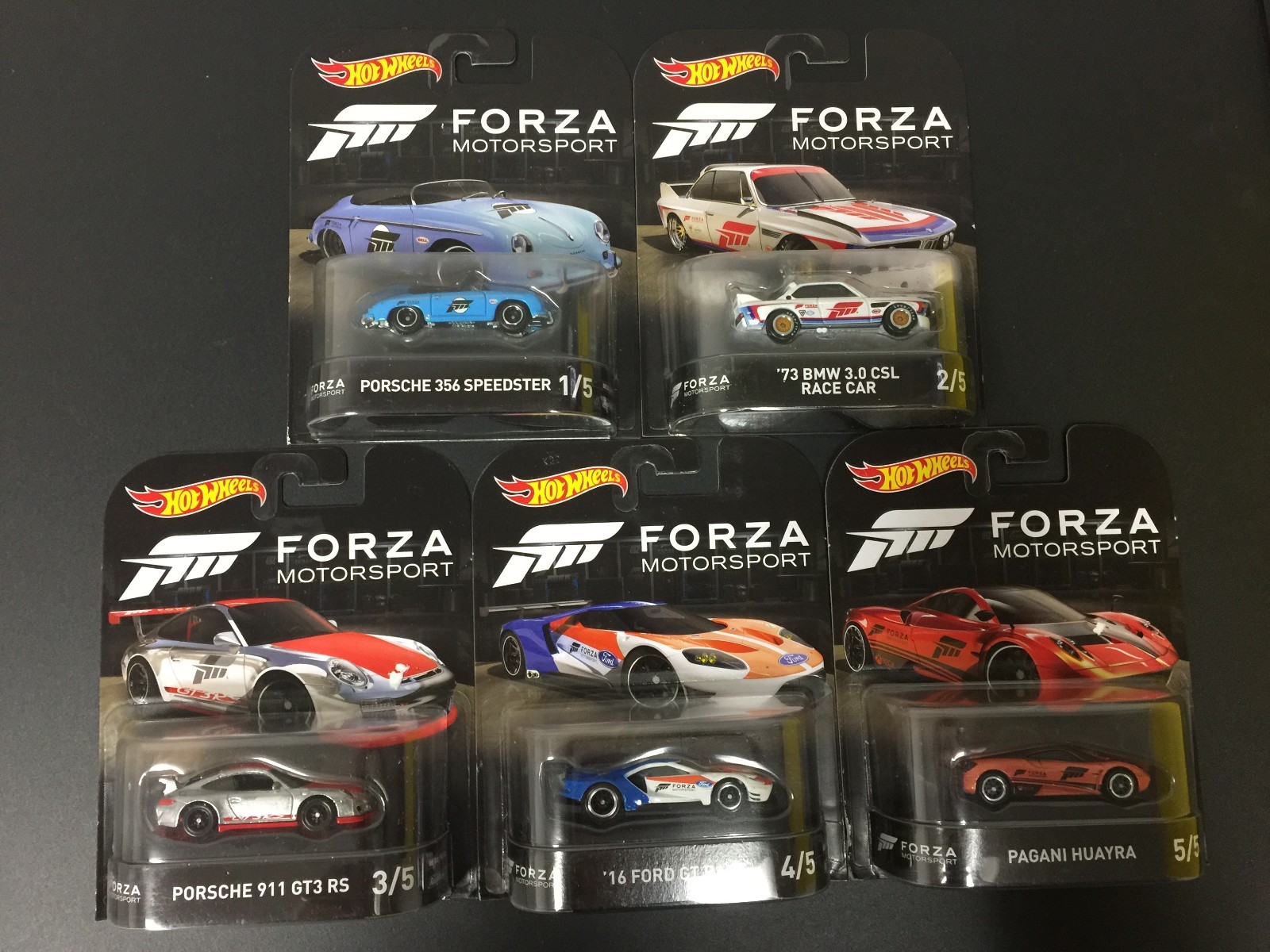 2017 HOTWHEELS - Retro entertainment E - FORZA - Complete set 5 Cars - series 2 2017 HOTWHEELS - Retro entertainment E - FORZA - Complete set 5 Cars - series 2