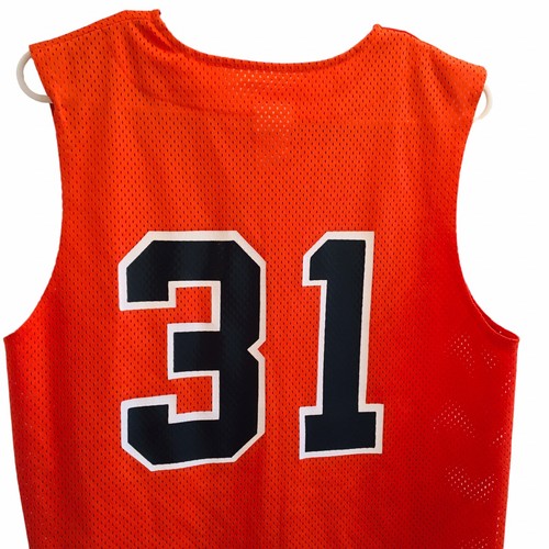 Vtg Canes Orange & Black Adult Small #31 Sports Jersey Sleeveless High Five - Picture 6 of 9