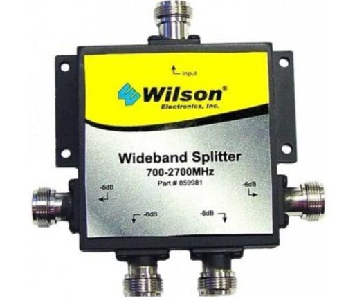 WILSON 859981 4-Way 50 Ohm Splitter, 700-2700 Mhz with N-Female Connectors NEW
