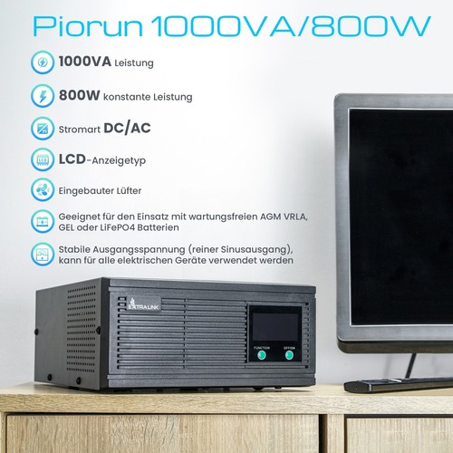 Przetwornica napięcia Falownik Zasilanie awaryjne UPS 480W - 1600W Sinus Pro - Zdjęcie 14 z 42
