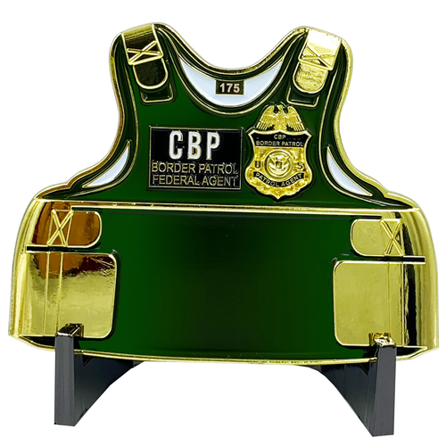 EL6-010 Border Patrol Agent BPA uniform 3D Challenge Coin CBP Honor First BP Thi - Picture 3 of 3