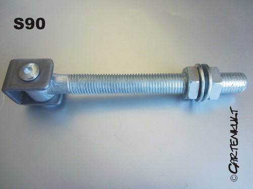 Torband M12 M16 M20 verstellbar Tor Scharnier Torangel Zaun teilverzinkt # - Bild 5 von 10