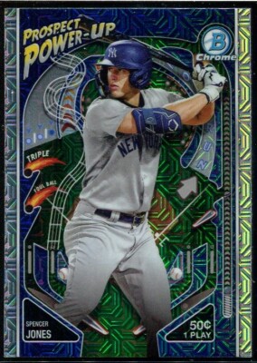 2024 Topps Bowman Chrome Mega Mojo Spencer Jones #PP-9 Prospect Power-Up Yankees