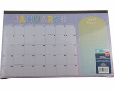Jot 2026 Monthly Desk Pad Calendar 11" x 17" with Notes Section Purple