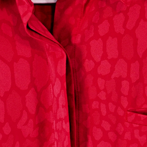 Athleta Women's Red Urbanite Textured Button Down Blouse Top Size L - Picture 4 of 7