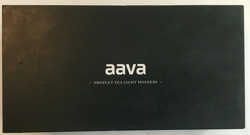 Aava Droplet Tea Light Holders Gift Set of 2 Holders Designed by Simon Stevens - Picture 2 of 7
