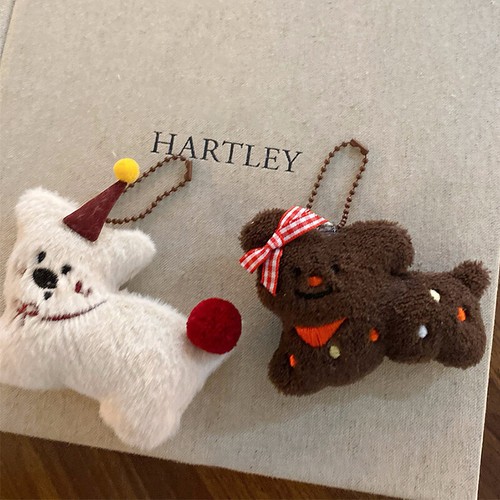 Kawaii Dog Bear Plush liquidation Keychain Cartoon Cute Stuffed Puppy Keyring Pendant Gi-wf