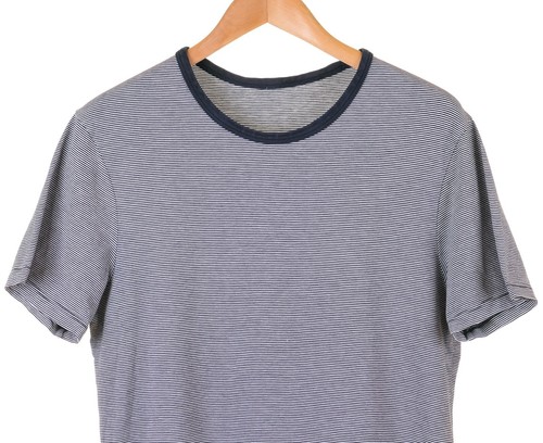 Camisa ligera para hombre Lululemon azul y blanca a rayas manga corta S - Imagen 2 de 6