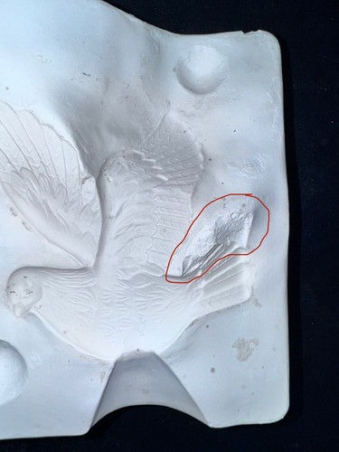 Ingmar Ceramic Slip Cast Mold 515 Two Turtle Doves - Picture 4 of 8