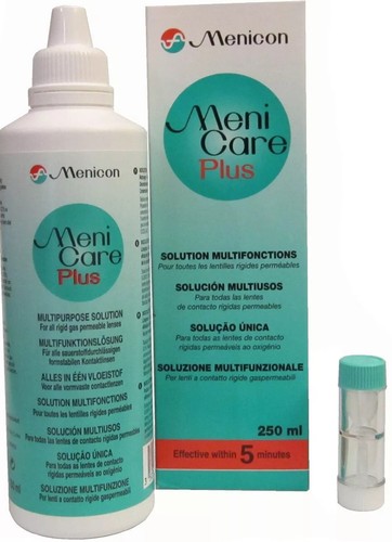 Menicare RGP soaking solution for gas permeable and ortho-k lenses X 3 bottles - Imagen 3 de 3