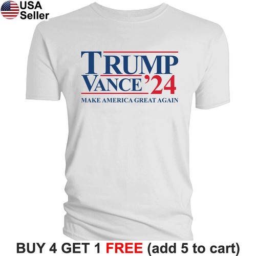 Camiseta Trump Vance 2024 Elección 24 Política MAGA Presidente VP Campaña BTR14 - Imagen 10 de 20