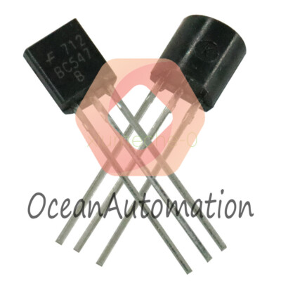 50PCS BC547 TO-92 NPN 45V 0.1A Transistor New