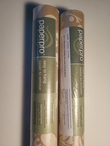 NEW!! 2 Brewster Paperpro - Wallpaper SEALED NOS (56 sq ft) A ROLL ORIGINAL - Picture 6 of 6
