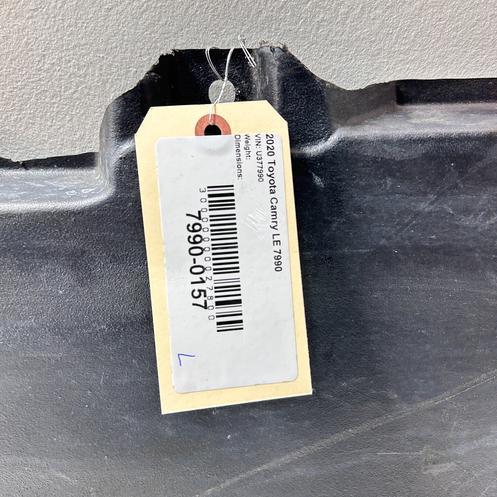 2018-2023 TOYOTA CAMRY FRONT LEFT UNDERBODY COVER FLOOR PAN SPLASH 