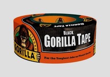 Gorilla Duct Tape 1.88in. W x 10 yd. L Black Tough Job Reinforced Backing