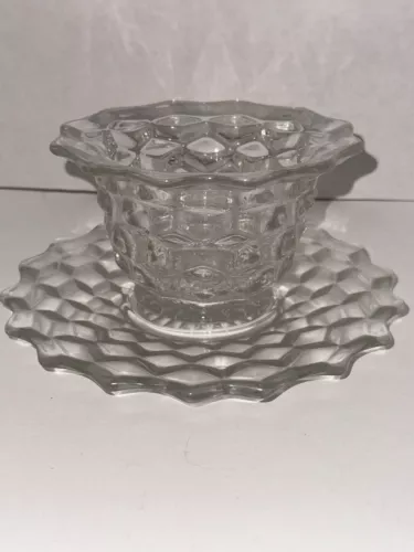 Fostoria Mayonnaise Bowl and Under Plate