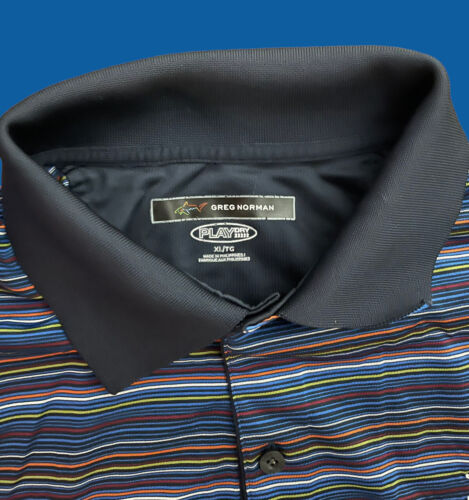 Greg Norman Polo Shirt Mens XL Play Dry Vibrant Colors Palmer Legends Country Cl
