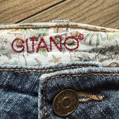 VTG Gitano Jeans Womens 12 (31x31) Flare Bootcut Embroidered Flap Pocket 90s Y2K - Picture 7 of 18