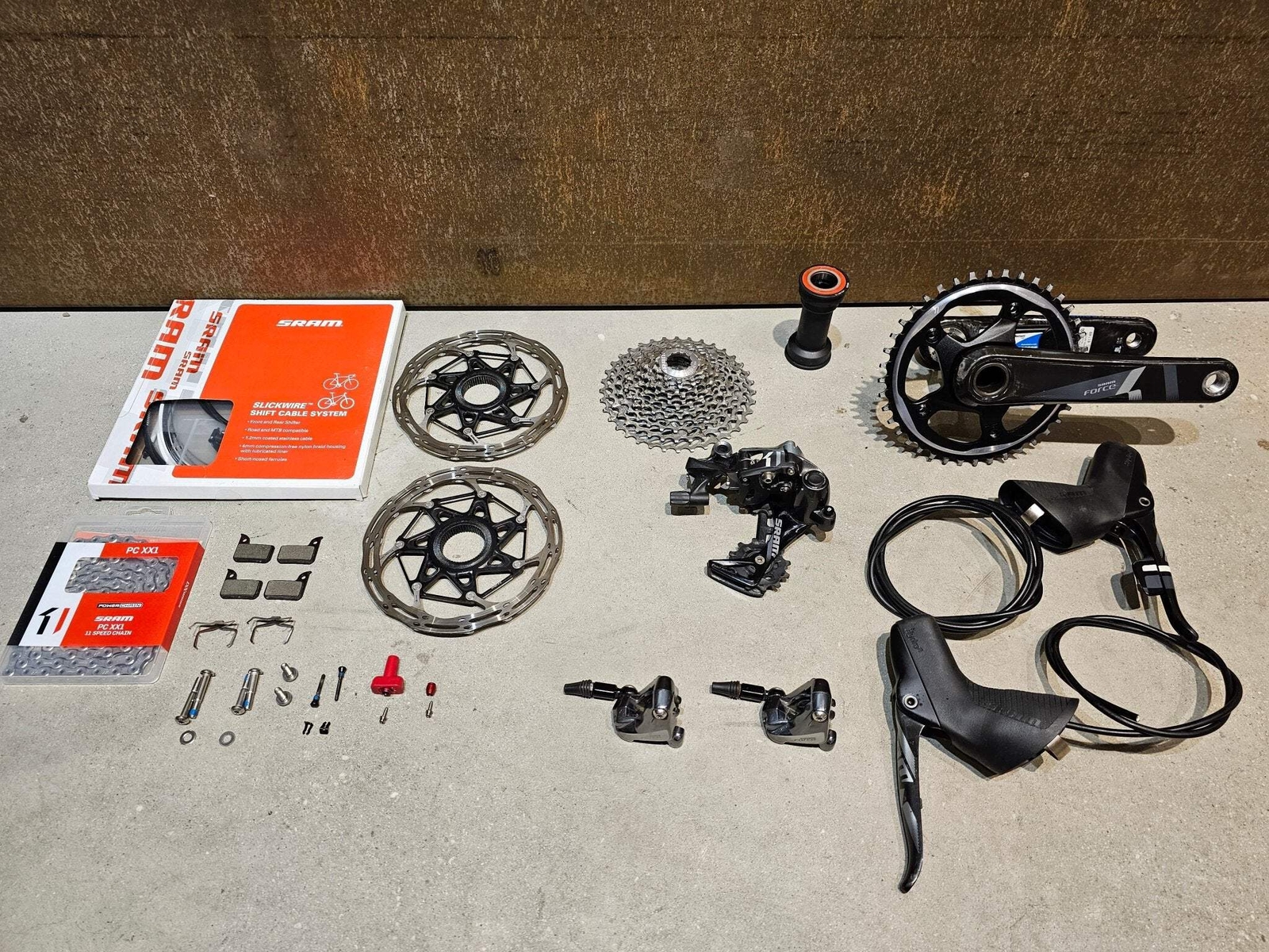 SRAM FORCE 1 GRUPO DE CONMUTACIÓN MEDIDOR DE POTENCIA / RD / CASETE / PALANCA DE CAMBIOS / MANIVELA 1 x 11 f