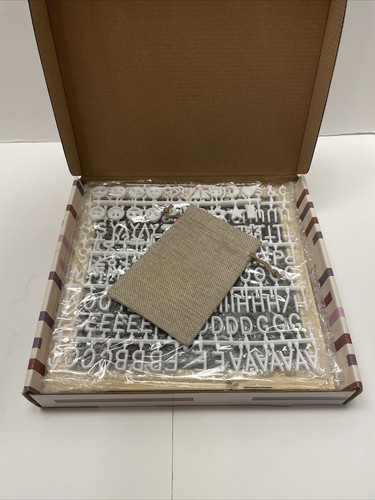 XO Sienna Felt Message Board 189 Letters etc, 11.2" x 10.4" New NIB - Picture 5 of 9