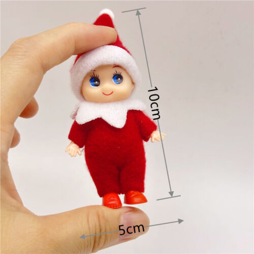 2024 10cm Christmas#Elf Baby On The Shelf Doll Toy Xmas@Oranment Home Decoration - Picture 6 of 20