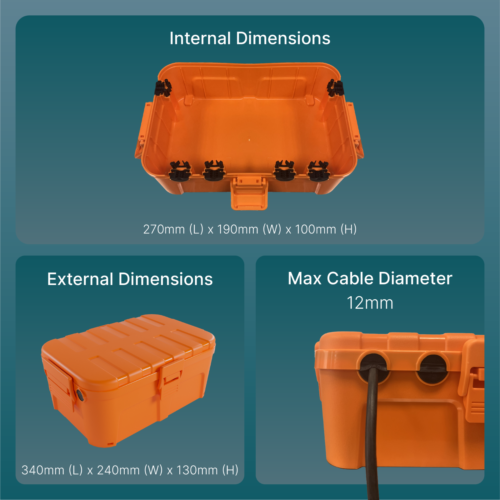 Caja de conexiones de jardín exterior resistente a la intemperie e IP68 impermeable para luces exteriores - Imagen 10 de 26