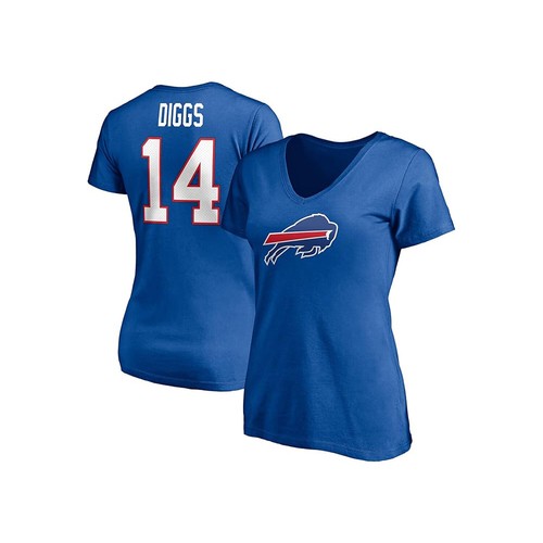 Camiseta para mujer Fanatics Buffalo Bills Stefon Diggs #14 Icon S/S cuello en V - Imagen 2 de 7