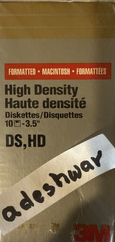 3M High Density DS HD 3.5" Diskettes Macintosh Formatted 10 pack- NEW SEALED - Afbeelding 3 van 4