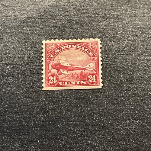 US Stamps Scott #C6 Air Mail Curtiss Jenny -24 cent…MH - Picture 1 of 2
