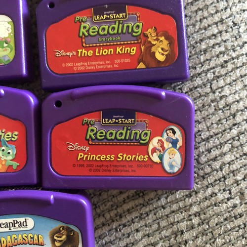 Leap Frog Leap Pad LOT of 11 Games Cartridges ONLY Purple Math Reading - Picture 7 of 7