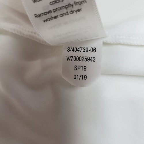 Athleta Cadence Tank Womens Small White Sleeveless Top Pullover Nylon Mesh - Picture 9 of 9