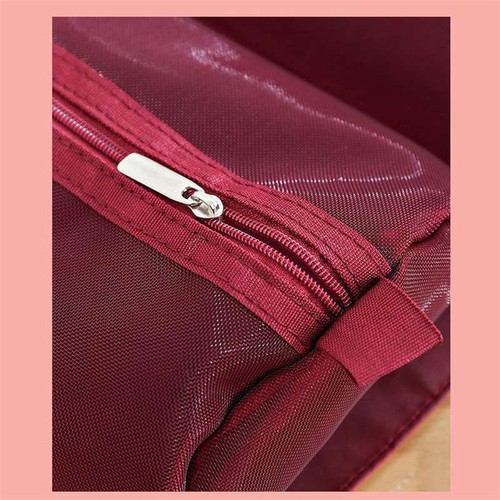 Bolsa de cosméticos plegable de nailon malla con cremallera separable 4 piezas en 1 bolsa de maquillaje - Imagen 2 de 19