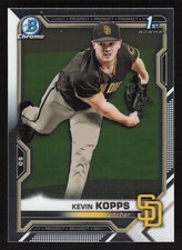 Kevin Kopps 1st Bowman Chrome 2021 Bowman Draft #BDC-7 San Diego Padres