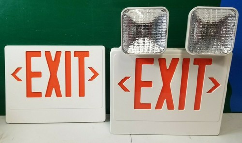 Siltron PXL-2H Serie Kunststoff LED Ausgangs-/Glühlampe Notlicht Combo ROT - Bild 3 von 4