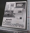 Punch Software Master Landscape Pro Home Design User's Guide Manual Only