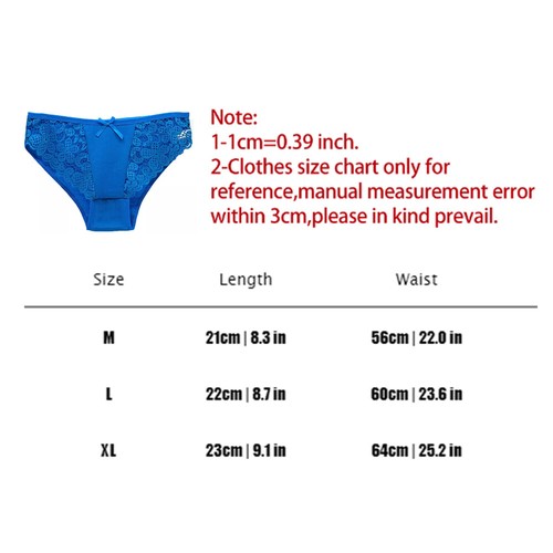 Paquete de 6 bragas para mujer ropa interior bragas de encaje sin costuras calzoncillos sartén - - Imagen 3 de 25