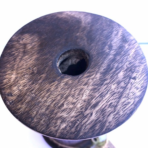 Michel & Co Large Wooden Textile Sewing Spool - Decor Candle Holder 7” - Picture 7 of 8