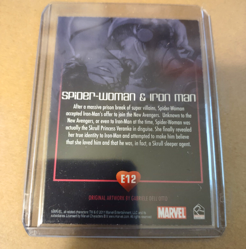 Marvel 2011 Dangerous Divas E12 Embrace Spider-Woman & Iron Man - Bild 2 von 2