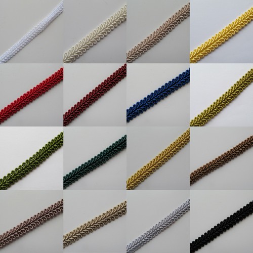 SCROLL BRAID 10mm Width Per Metre Upholstery Furnishing Gimp Trim DISCOUNT 2+ - Picture 4 of 23