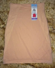 ASSETS SPANX Luxe Lean Half Slip Super Control Skirt Nude Rose Dust Womens Sz L
