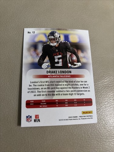 2023 Prestige Hyper Xtra Points #12 Drake London - Picture 2 of 2