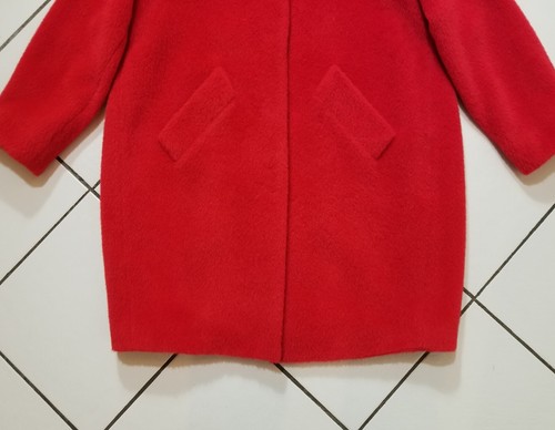 Sportmax Max Mara weicher leichter schlichter haariger Boxy 75% Alpaka Mantel - Bild 7 von 16