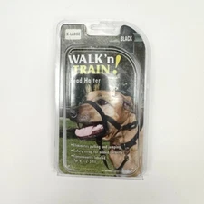 Coastal Pet Walk 'n Train Dog Head Halter- Black
