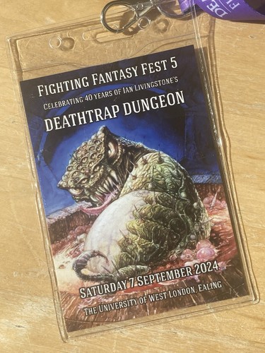 Fighting Fantasy Fest 5 Programme, Lanyard & Dice - Brand New, in MINT CONDITION - Picture 3 of 8