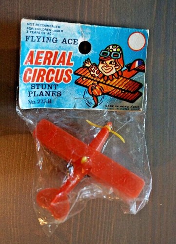Flying Ace Aerial Circus Stunt Planes 1960 Number 275B Vintage Mini Airplane Toy - Picture 2 of 6