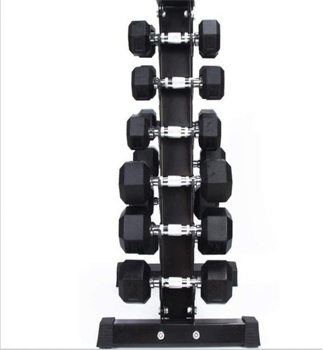 6-Tier Vertical A-Frame Steel Dumbbell Rack Compact Storage Gym Racking 300KG - Picture 3 of 6