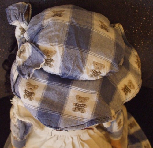 Porzellanpuppe-Puppe-Künstlerpuppe-Sammlerpuppe-Tracht-Hut-Weichkörper-Gr.56 cm - Bild 6 von 11
