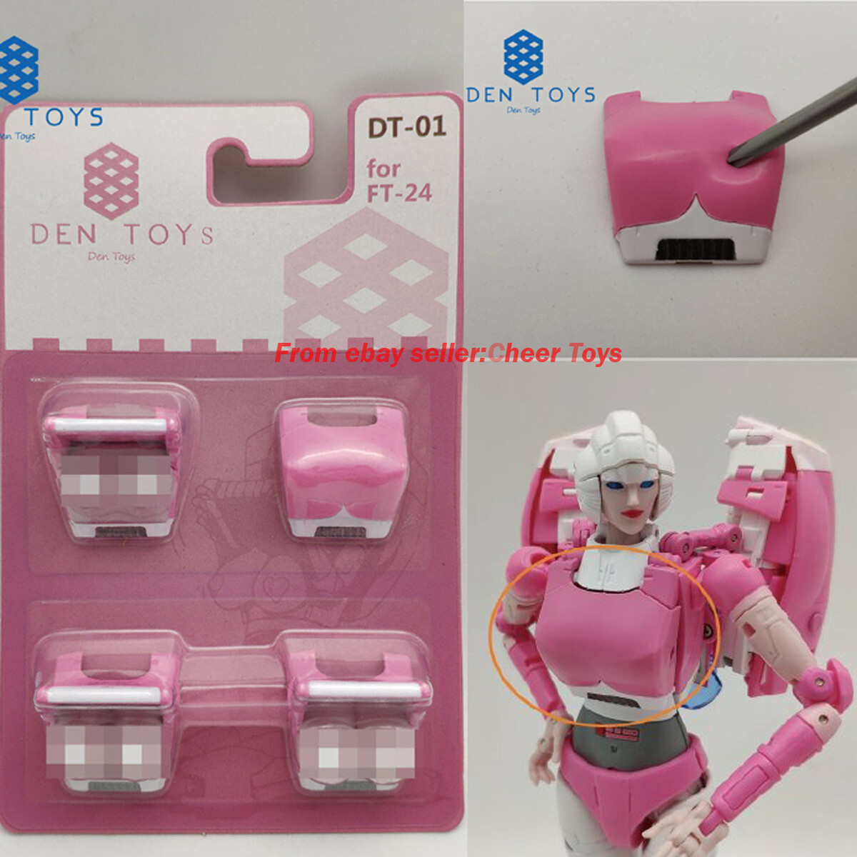 NEW Accessories Fans Toys FT-24 FT24 Rouge Arcee Cee Components Bag In Stock