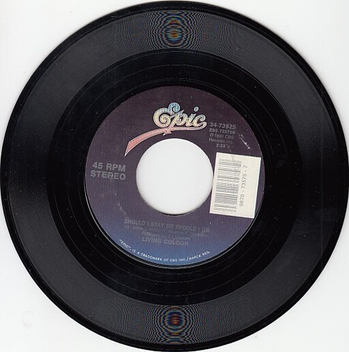 Living Colour – Type / Should I Stay Or Should I Go?  7" 45 - Picture 10 of 24