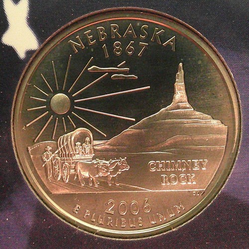 2006-S US Proof Quarter Set W/CoA 5 Coins & Free Shipping - Picture 3 of 8